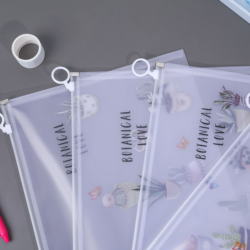 1PC Vodootporni patentni zatvarač Kawaii Star A4 Torba za mape datoteka Stol Dokumenti Papir Organizator Torbica Uredske torbe za pohranu studija Pribor