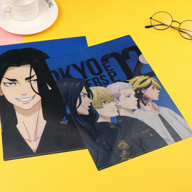 Anime Tokyo Revengers Datoteka Torba za dokumente Torbica Držač mape Organizator Školski uredski pribor Proširivanje datoteka Pohranjivanje dokumenata