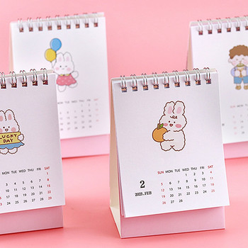 2023 Cute Cartoon Cat Desk Mini Calendar Επιτραπέζιο ημερολόγιο Ημερολόγιο Ημερήσιο εβδομαδιαίο χρονοδιάγραμμα Planner Agenda Organizer Χαρτικά γραφείου
