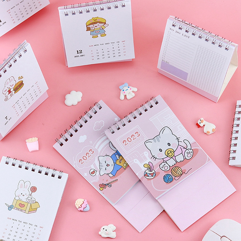 2023 armas multikas kassi kirjutuslaud minikalender laud paberist kalender iganädalane ajakava planeerija päevakava korraldaja kontoritarbed