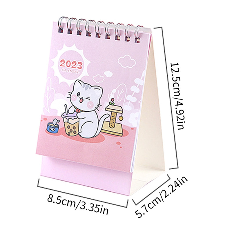 2023 armas multikas kassi kirjutuslaud minikalender laud paberist kalender iganädalane ajakava planeerija päevakava korraldaja kontoritarbed