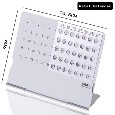 Igavene ainulaadne 100-aastane inglise kalender, alumiiniumsulamist metallist laualaud