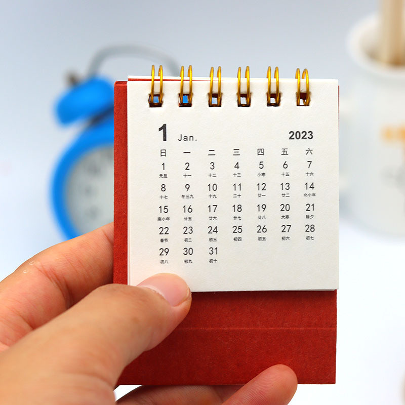 2023. aasta Lihtne ühevärviline mini töölauapaber Lihtne kalender Kahe päevaplaani koostaja tabeliplaneerija Aasta päevakava korraldaja laud