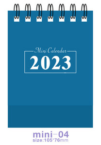 2023 Mini Jednostavni kalendar na zavojnice Jednobojni stolni papirnati kalendar Dnevni raspored Stolni planer Uredski školski pribor