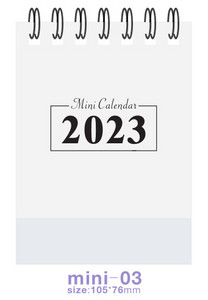 2023 Mini Jednostavni kalendar na zavojnice Jednobojni stolni papirnati kalendar Dnevni raspored Stolni planer Uredski školski pribor