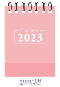 2023 Mini Jednostavni kalendar na zavojnice Jednobojni stolni papirnati kalendar Dnevni raspored Stolni planer Uredski školski pribor