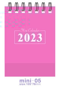 2023 Mini Jednostavni kalendar na zavojnice Jednobojni stolni papirnati kalendar Dnevni raspored Stolni planer Uredski školski pribor