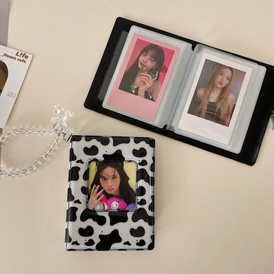 MINKYS Kawaii Milk 3 hüvelykes hordozható mini fotókártyák Könyvkártyák gyűjtése Kpop fotószervező könyvajándék iskolai írószerek