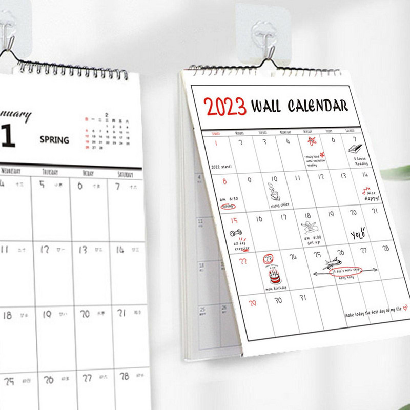2023. aasta armas lihtne seinakalender nädalane kuuplaneerija Päevakava korraldaja Kodukontori rippseinakalender päevakava planeerija