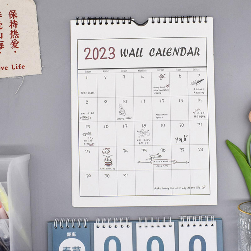 2023. aasta armas lihtne seinakalender nädalane kuuplaneerija Päevakava korraldaja Kodukontori rippseinakalender päevakava planeerija