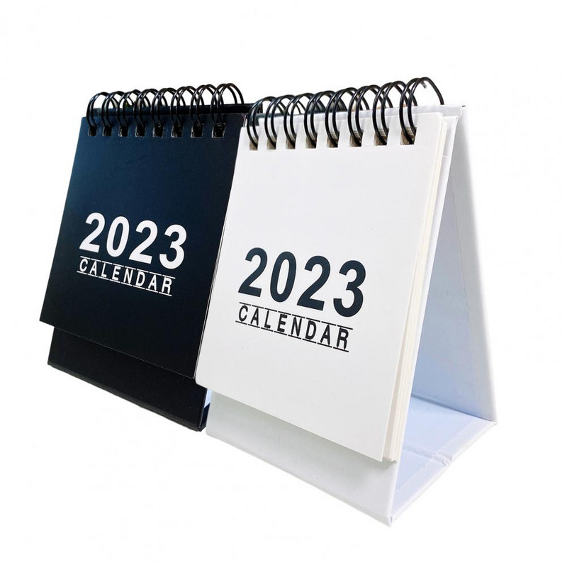 Stolový kalendár 2023, kancelárske stoly, dekorácia stola, jednoduchý denný plánovač, ročný program, organizér, mini stojan na kalendár.
