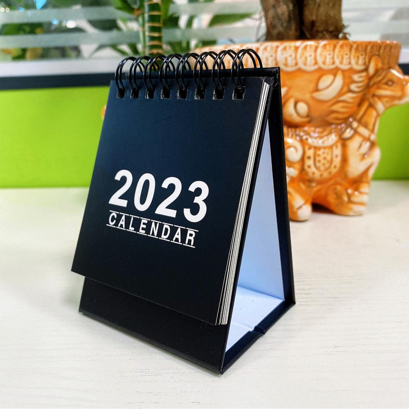 Stolový kalendár 2023, kancelárske stoly, dekorácia stola, jednoduchý denný plánovač, ročný program, organizér, mini stojan na kalendár.