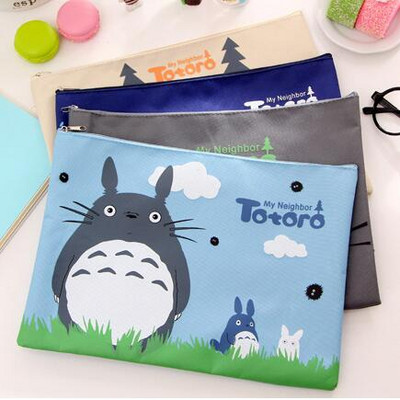 SKYSONIC Голям капацитет Cute My Neighbor Oxford A4 Файлова папка Органайзер за документи Държач Чанта за съхранение Училищни канцеларски материали