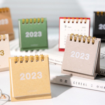 2023 Mini Calendar Desktop Decorations Desk Calendar Αναλώσιμα γραφείου Μικρό φρέσκο διακοσμητικό Mini INS Πολύχρωμο βιβλίο σχεδιασμού