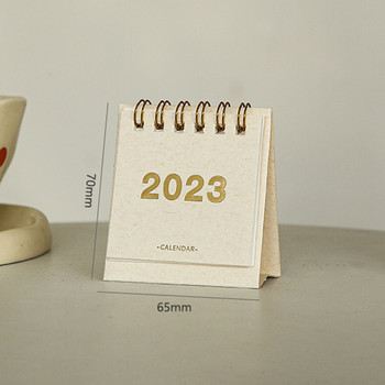 2023 Mini Calendar Desktop Decorations Desk Calendar Αναλώσιμα γραφείου Μικρό φρέσκο διακοσμητικό Mini INS Πολύχρωμο βιβλίο σχεδιασμού