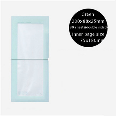 1Pc Dvostruko višenamjensko 30 utora Naljepnice Knjiga za kolekciju Prozirni zavoj Idol Razglednice Pohrana knjiga Držač za razvrstavanje ulaznica