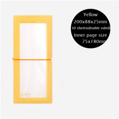 1Pc Dvostruko višenamjensko 30 utora Naljepnice Knjiga za kolekciju Prozirni zavoj Idol Razglednice Pohrana knjiga Držač za razvrstavanje ulaznica