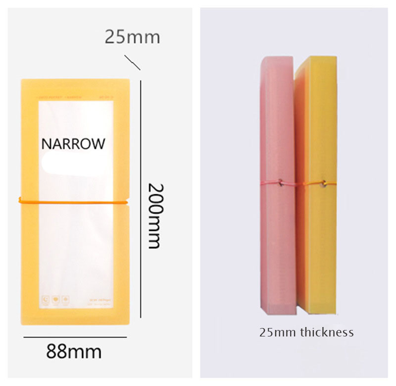 1Pc Dvostruko višenamjensko 30 utora Naljepnice Knjiga za kolekciju Prozirni zavoj Idol Razglednice Pohrana knjiga Držač za razvrstavanje ulaznica