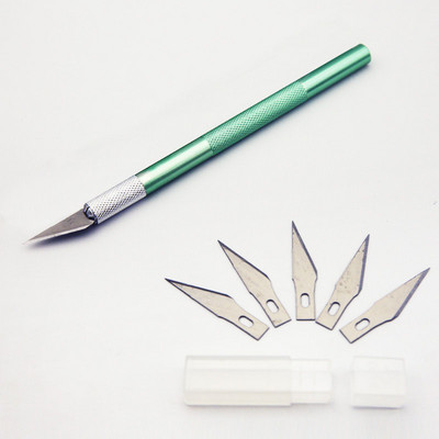Helpro Κιτ εργαλείων μαχαιριών μεταλλικό νυστέρι Αντιολισθητικές λεπίδες Μαχαίρι χαρακτικής κινητού τηλεφώνου Χαρτί κοπής Εργαλεία σκάλισμα χειροτεχνίας #11