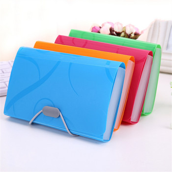 Α6 Organ Bag Expanding File Folder for Sticker Candy Colors Αποθήκευση εγγράφων Προμήθειες γραφικής ύλης Organizer Σχολική βιβλιοδεσία γραφείου