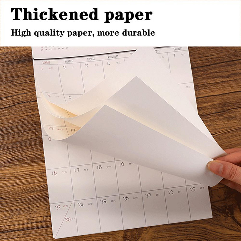 2023 Jednostavan zidni kalendar Zidni kalendar Planer Bilješka Sat Kućni viseći zidni kalendar Planer dnevnog rasporeda