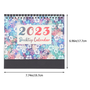 Γραφείο ημερολογίου 2023 Μικρός τοίχος Ημερολόγιο γραφείου Χαρτί ημερολόγια επιτραπέζιου υπολογιστή Αγγλική διακόσμηση τραπεζιού Καθημερινή διακόσμηση Προσαρμοσμένο σχέδιο