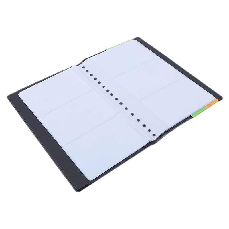 Držač kartice Crni kožni Držač kartice s poslovnim imenom Držač kartice s knjigom Novčanik, torbica, torbica, mapa, organizator, modne torbe