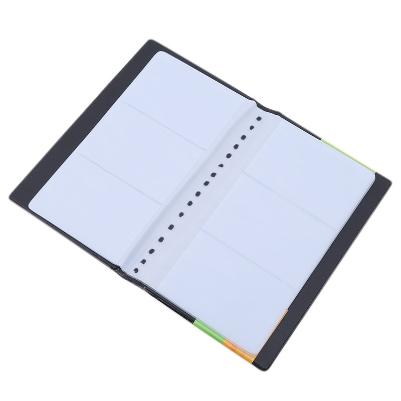 Držač kartice Crni kožni Držač kartice s poslovnim imenom Držač kartice s knjigom Novčanik, torbica, torbica, mapa, organizator, modne torbe