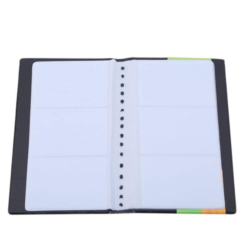 Držač kartice Crni kožni Držač kartice s poslovnim imenom Držač kartice s knjigom Novčanik, torbica, torbica, mapa, organizator, modne torbe