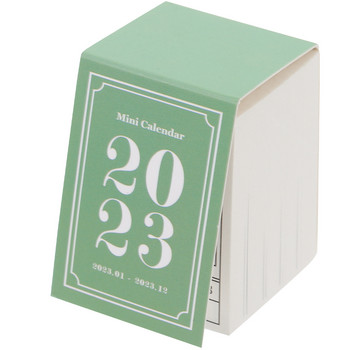 Calendar Desk Mini 2023 Desktopdaily Tiny Off Tear Πρόγραμμα Γραφείου EaselMinthlysmall Stand Σημείωμα Aesthetic Rabbit Year Decorative