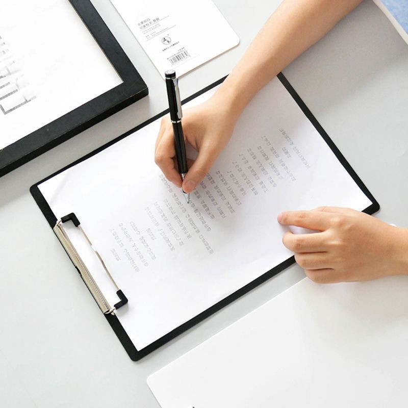 Jednostavan A4 A5 A6 Bill Clipboard Memo Pad Clip Board Bilježnica s otvorenim listovima Stege za pisanje Držač papira Uredski školski pribor