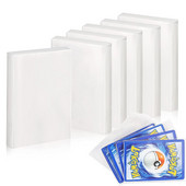 100 vnt „Pokemon“ kortelių rankovių apsauginių kortelių, skaidrių žaidimo VMAX ekrano „Yugioh“ dėklo laikiklio aplanko vaikams žaislų dovana