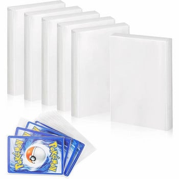 100Pcs for Pokemon Card Sleeves Protector Cards Διαφανές παιχνίδι παιχνιδιού VMAX Display Yugioh Case Holder Folder Kid Toy Gift