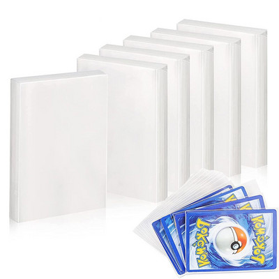 100 tk Pokemoni kaardi varrukad Kaitsekaardid läbipaistvad mängumängud VMAX ekraan Yugioh ümbrise hoidik kaust lapse mänguasi kingitus