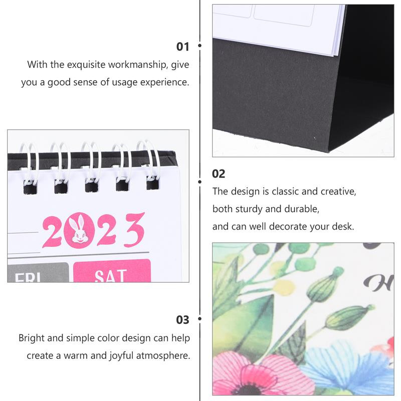 Kalendar 2023 Stolni Mali zidni Stolni Samostojeći Office2022 Planer Mjesečni engleski Stolni kalendari Kalander Papir Mini Dnevni