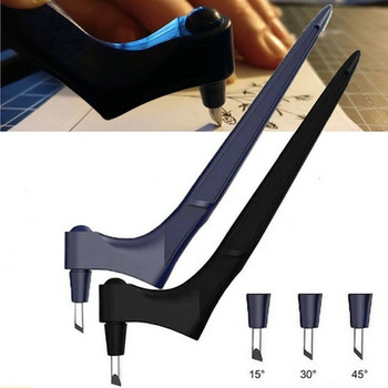 Εργαλεία κοπής χειροτεχνίας DIY Ξυλογλυπτική Στυλό κοπής Art Craft Cutting Craft Tool with 360 Steel Περιστρεφόμενη Λεπίδα Safety Cutter Χαρτί