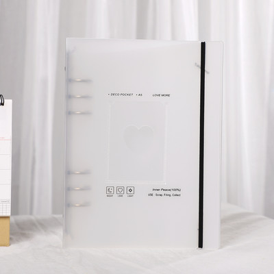 JIANWU A5 PVC matirani fotoalbum, 10 kom. Unutarnja stranica Star Photos Card Stock Organizator za pohranjivanje knjiga na slobodnim listovima