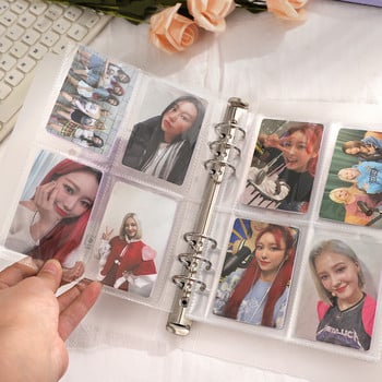 Creative A5 Frosted Album Loose-leaf Book 10Pcs Inner Page PVC Idol Photo Storage Book Binder Stationery Organizer Supplies