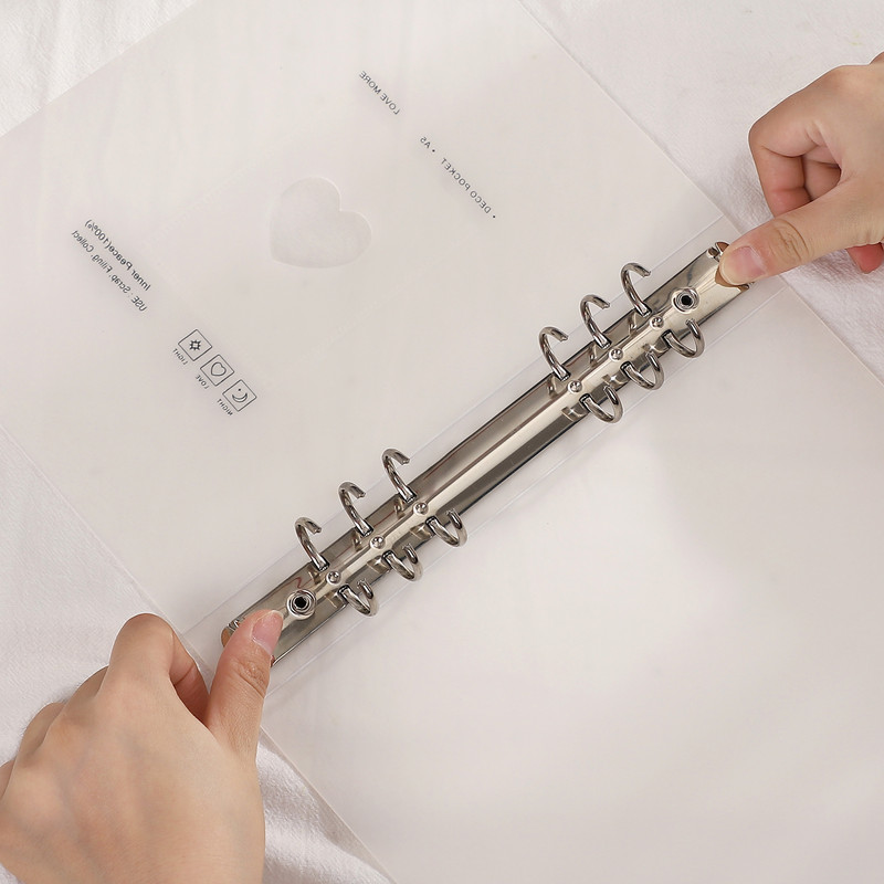 Creative A5 mattalbum lahtiste lehtedega raamat, 10 tk, siseleht PVC iidoli kaart fotode hoiustamisraamatu köitja kirjatarvete organiseerimistarbed