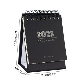 Малък настолен календар Ins Мини месечен настолен календар от юли 2022 г. до декември 2023 г.