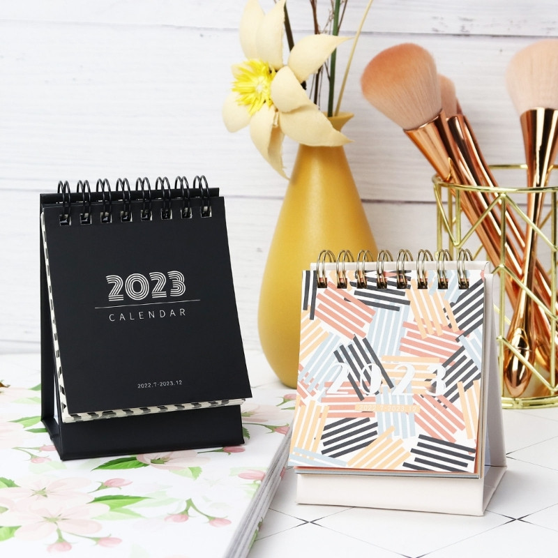 Calendar de birou mic Ins Mini Calendar lunar de birou din iulie 2022 până în decembrie 2023