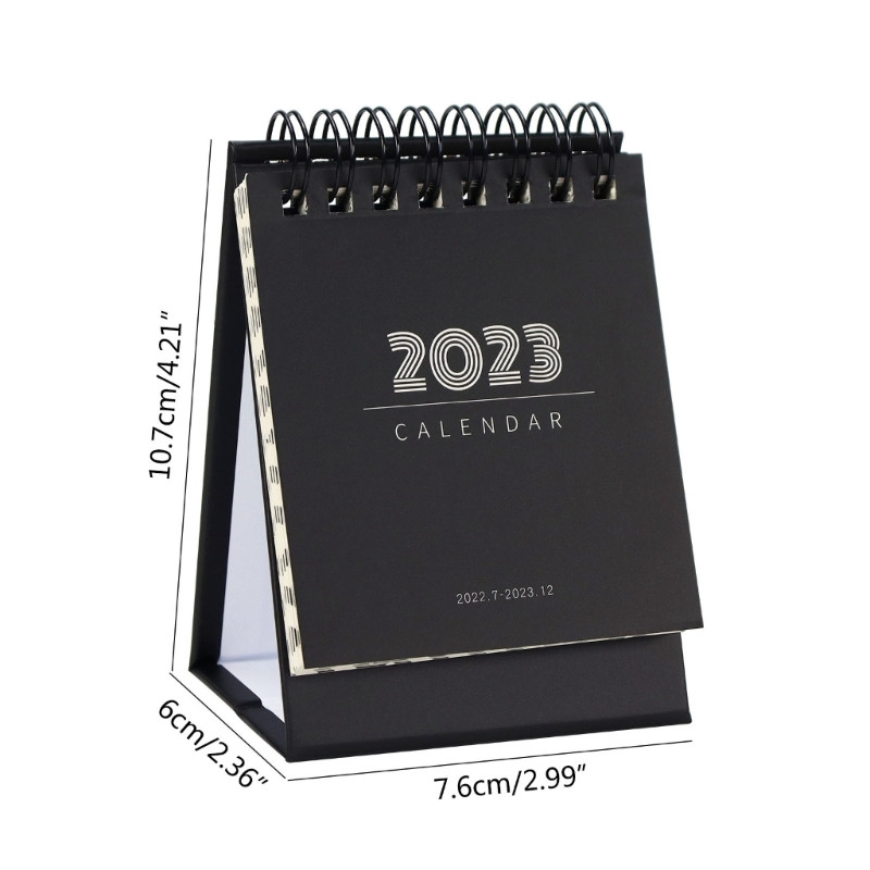 Calendar de birou mic Ins Mini Calendar lunar de birou din iulie 2022 până în decembrie 2023