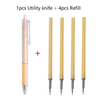 5 τμχ Σετ ανταλλακτικών στυλό μαχαιριών Art Utility Express Box Εργαλείο κοπής χαρτιού μαχαιριών Εργαλεία χειροτεχνίας Αυτοκόλλητο ακριβείας Κόφτης ταινίας Washi