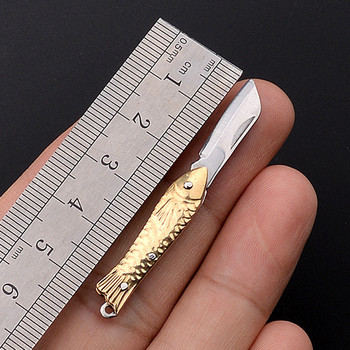 Мини джобен сгъваем нож Малък универсален нож Преносим ключодържател за самозащита Нож Занаятчийска кутия Опаковъчна кутия Резачка за хартиени пликове