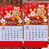 Tartós kínai naptár Ünnepek Nyomtatott széles alkalmazás Újévi naptár 2023 Kínai Újév Holdnaptár