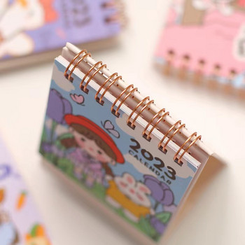 Sharkbang 2023 Mini Desk Calendar Desktop Decoration Book Kawaii Cartoon Korean Creative Notepad Δώρο Protable Διακόσμηση σπιτιού