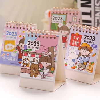 Sharkbang 2023 Mini Desk Calendar Desktop Decoration Book Kawaii Cartoon Korean Creative Notepad Δώρο Protable Διακόσμηση σπιτιού