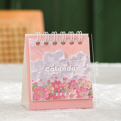 Seria de pictură 2023 Calendar de masă Super Mini portabil Desktop Memo Board Planner Planificator Office School A7227