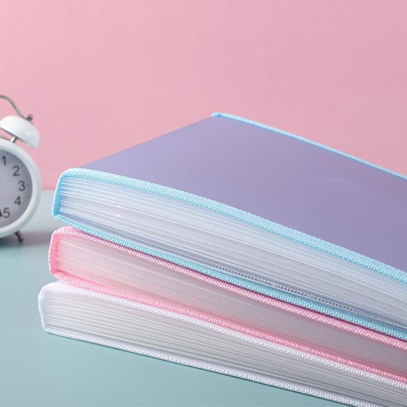 12 Mreža Prijenosna A4 mapa s datotekama Torba za dokumente Velika organizirana orgulja Prozirni papir za pohranu Torba za uredsku kutiju Pp Kapacitet Ver D0l9