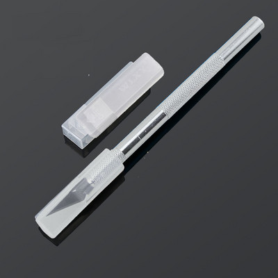 1 Σετ μαχαίρι χειροτεχνίας με 6 τμχ Λεπίδα χειροτεχνίας χαρακτικής τηλέφωνο Επισκευή κοπτικό εργαλείο Αντιολισθητικό μαχαίρι Γλυπτό Κόφτης ζαχαροπλαστικής Κοπή χαρτιού